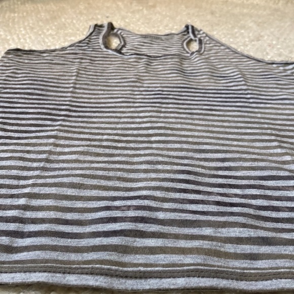 🛹 Converse Size Small Striped Racerback Tank Top - Picture 13 of 13